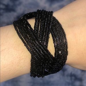 beaded braid bracelet